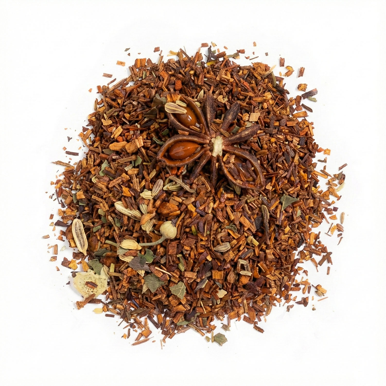 Mandala Leaves Red Bush Digestive – Rooibos, Fennel & Mint Herbal Tea (50g Tin)1