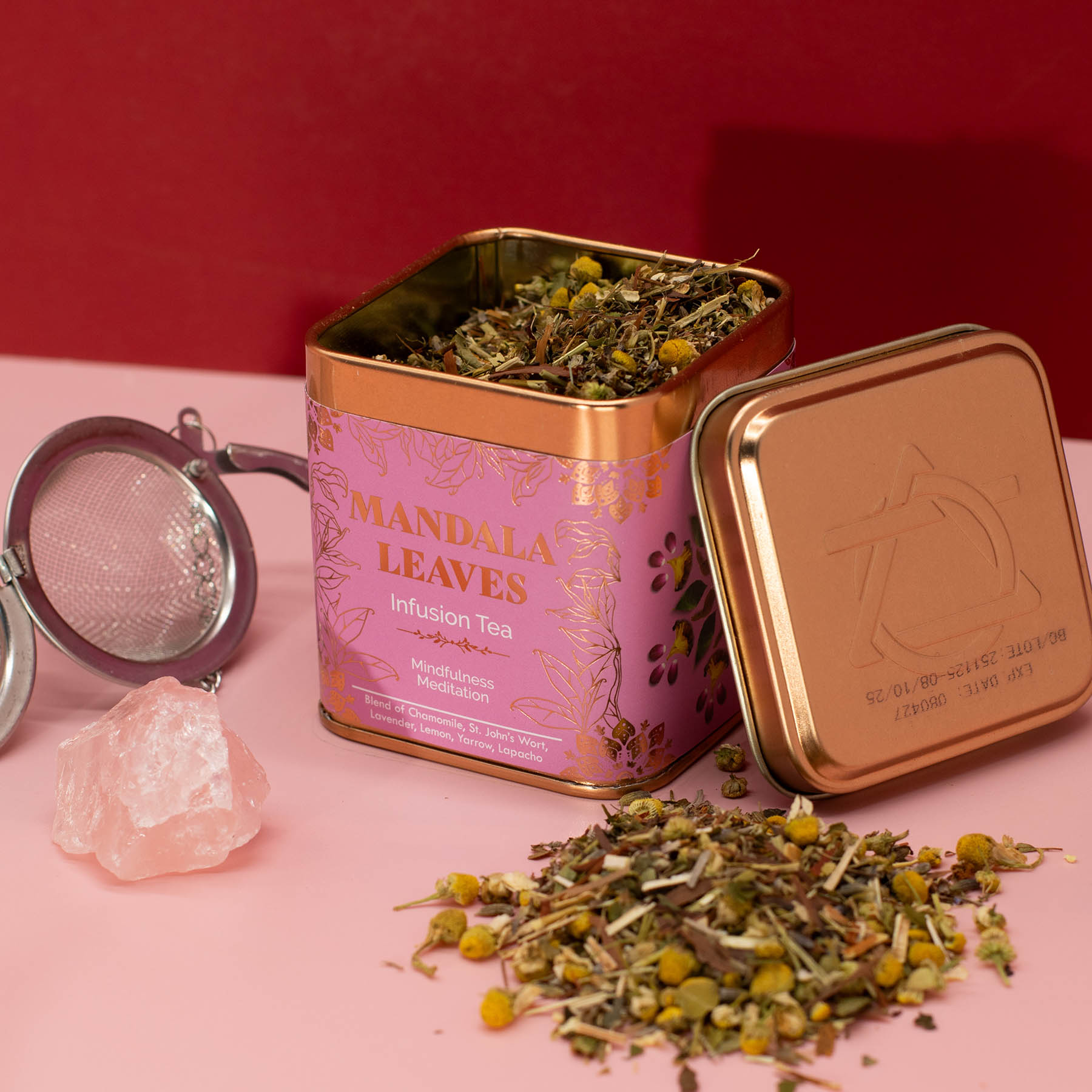 Mandala Leaves Mindfulness Meditation – Herbal Infusion Tea (50g Tin)4