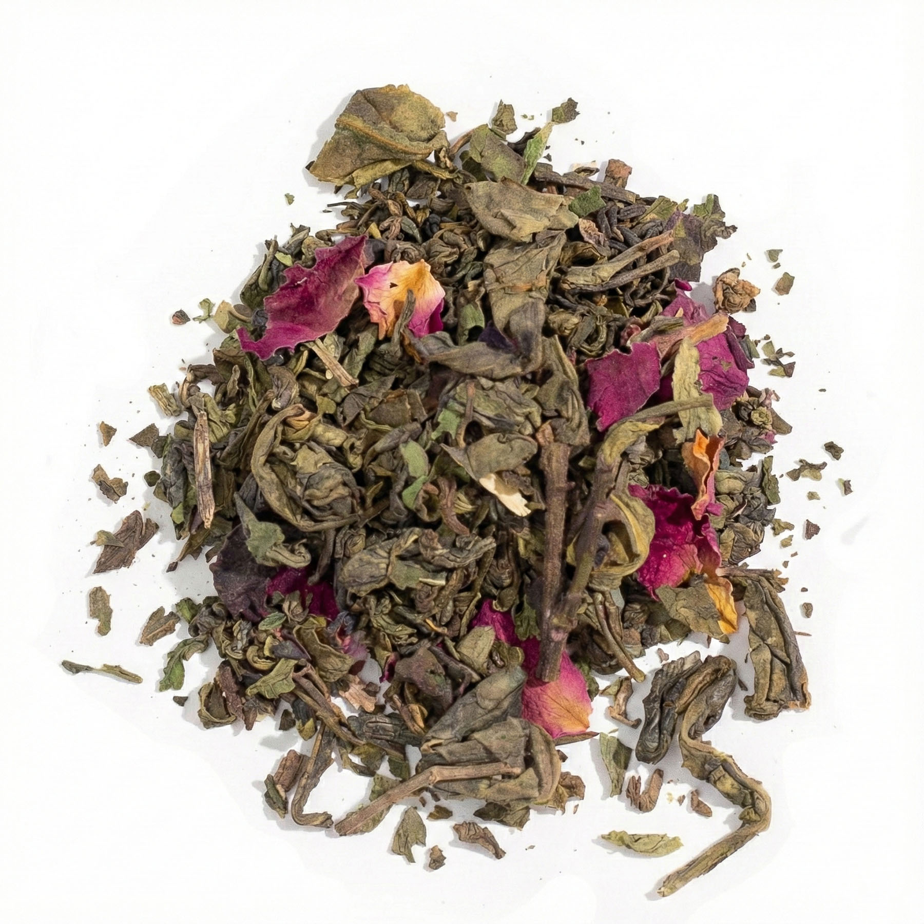 Mandala Leaves Serenity Souk Blend – Loose Leaf Green Tea with Mint, Rose & Mallow (50g Tin)1