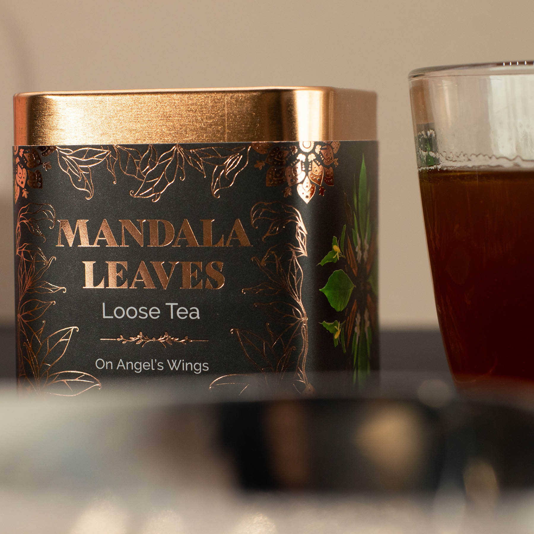 Mandala Leaves On Angel's Wings – Loose Leaf Rooibos & Nettle Herbal Tea Blend with Berries (50g Tin)8