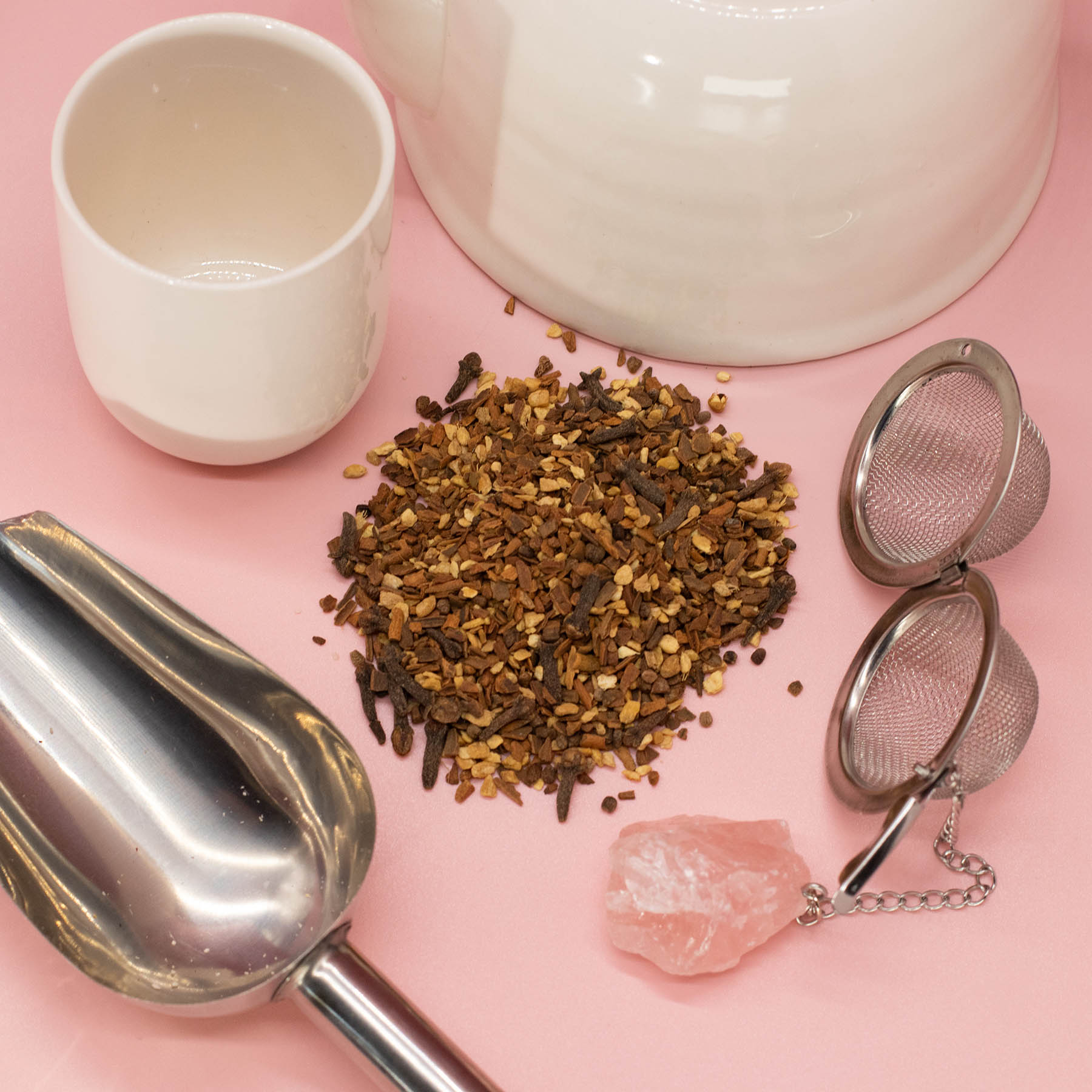 Mandala Leaves Yogi Spice Blend – Cinnamon, Ginger & Cardamom Herbal Infusion Tea (50g Tin)5