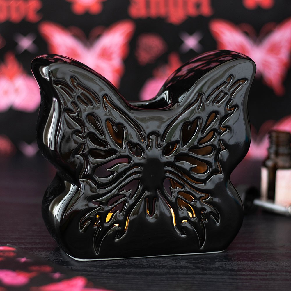 Black Cut-Out Butterfly Oil Burner4