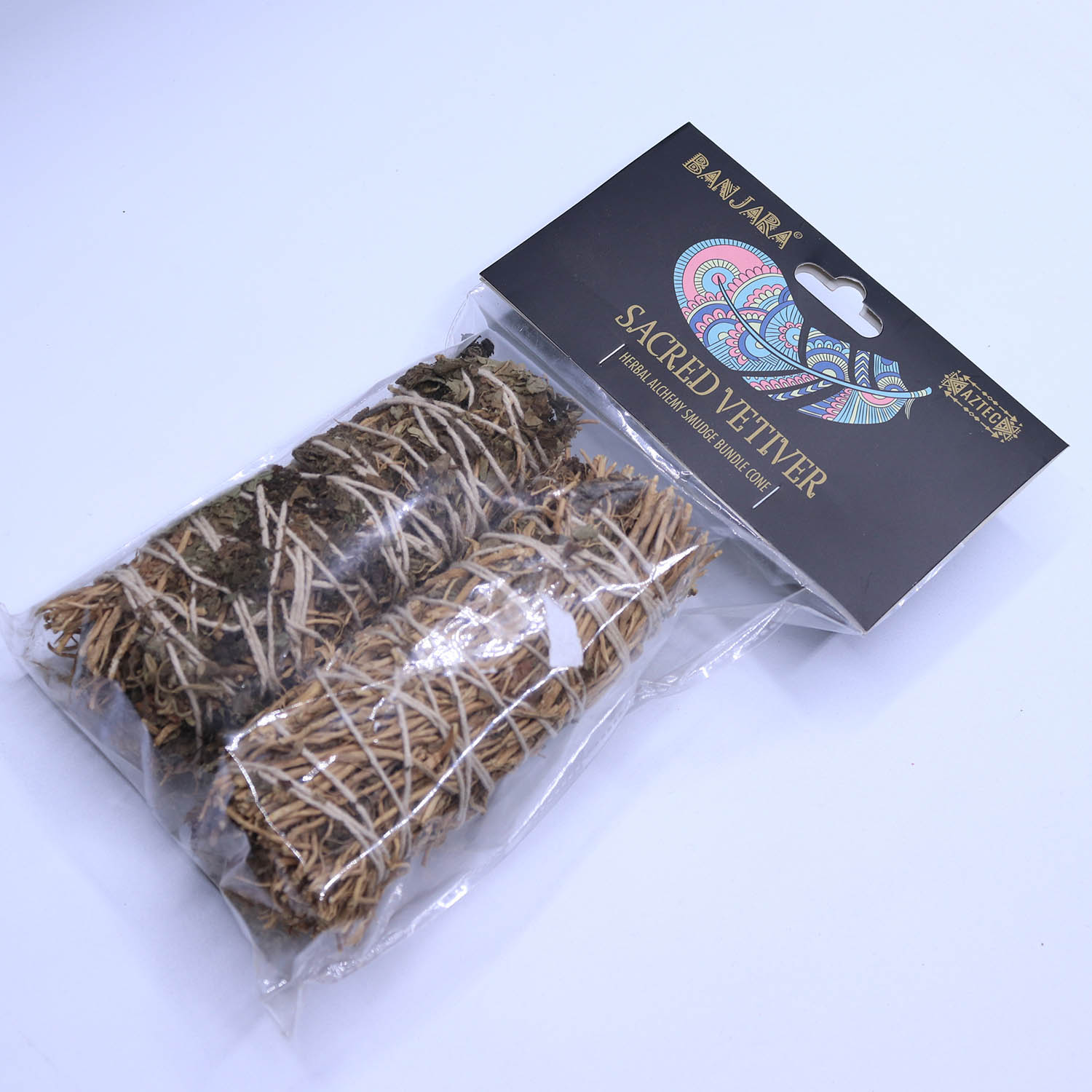 Banjara Sacred Vetiver Smudge Bundles - Pack of 21