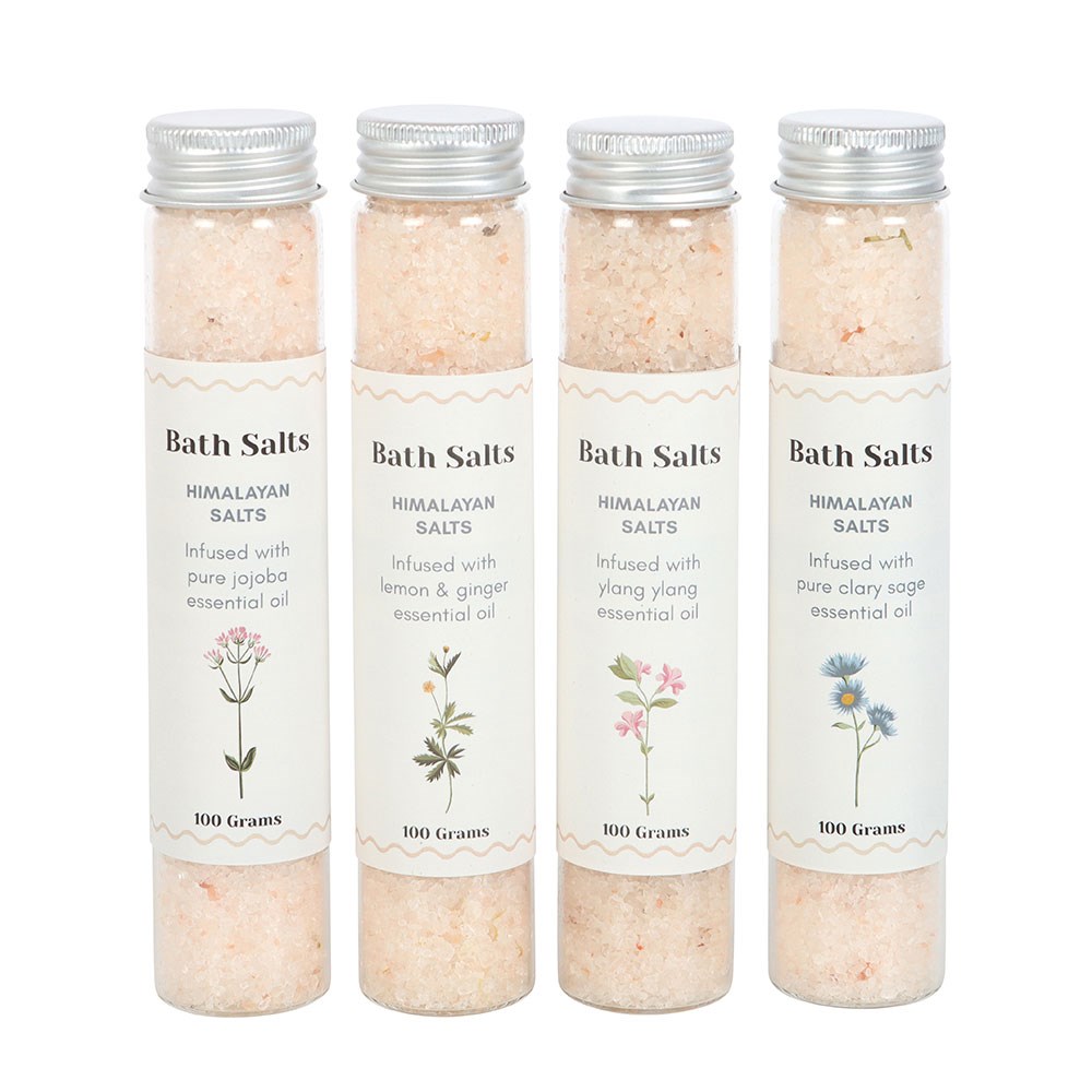 Floral Aromatherapy Himalayan Bath Salts Gift Set (4 x 100g)1