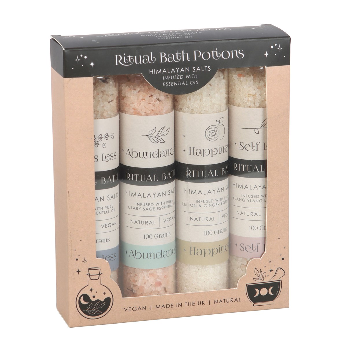 Ritual Bath Potions Himalayan Salt Gift Set (4 x 100g)