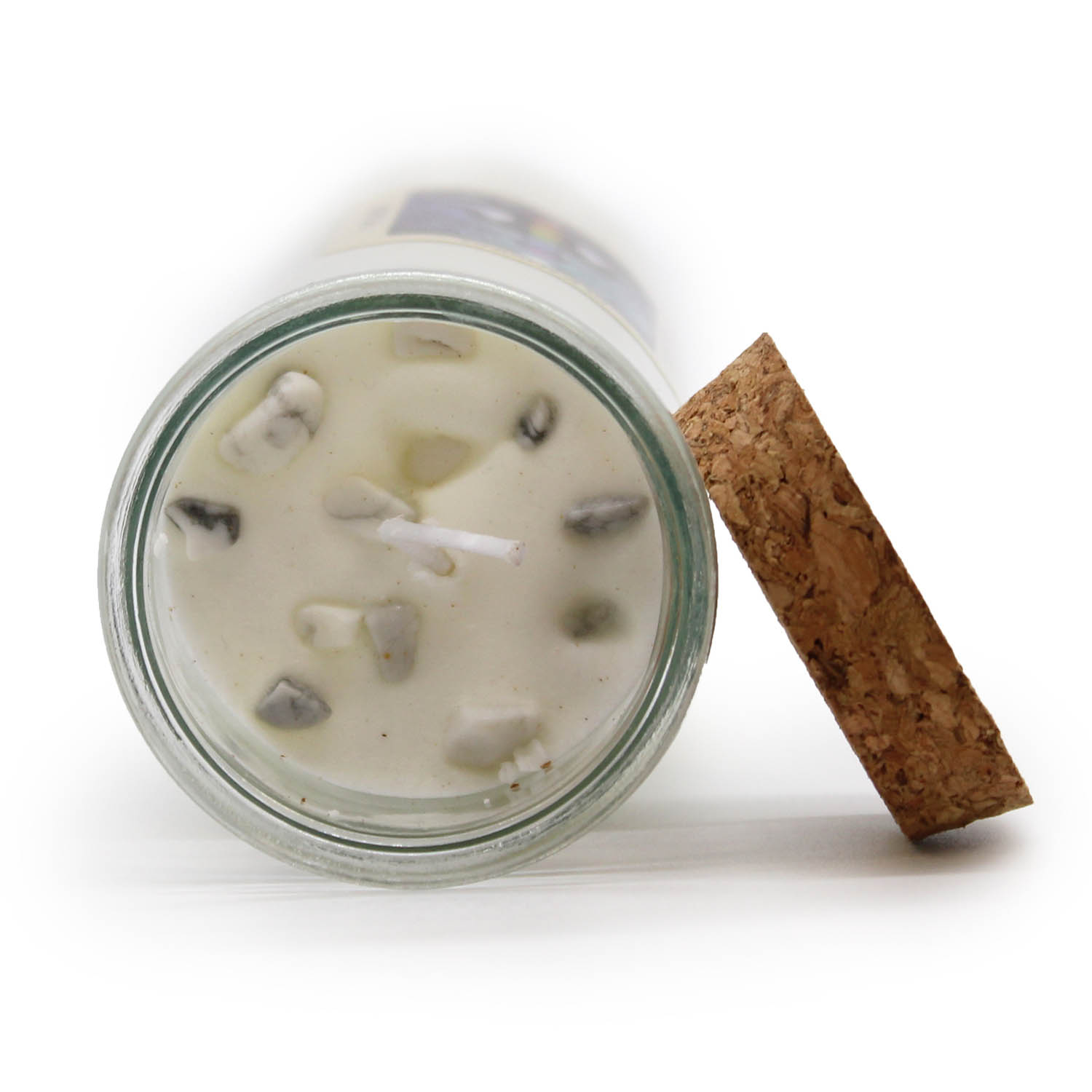 Cleansing Magic Spell Soy Candle - White Jasper, Sage & Peppermint1