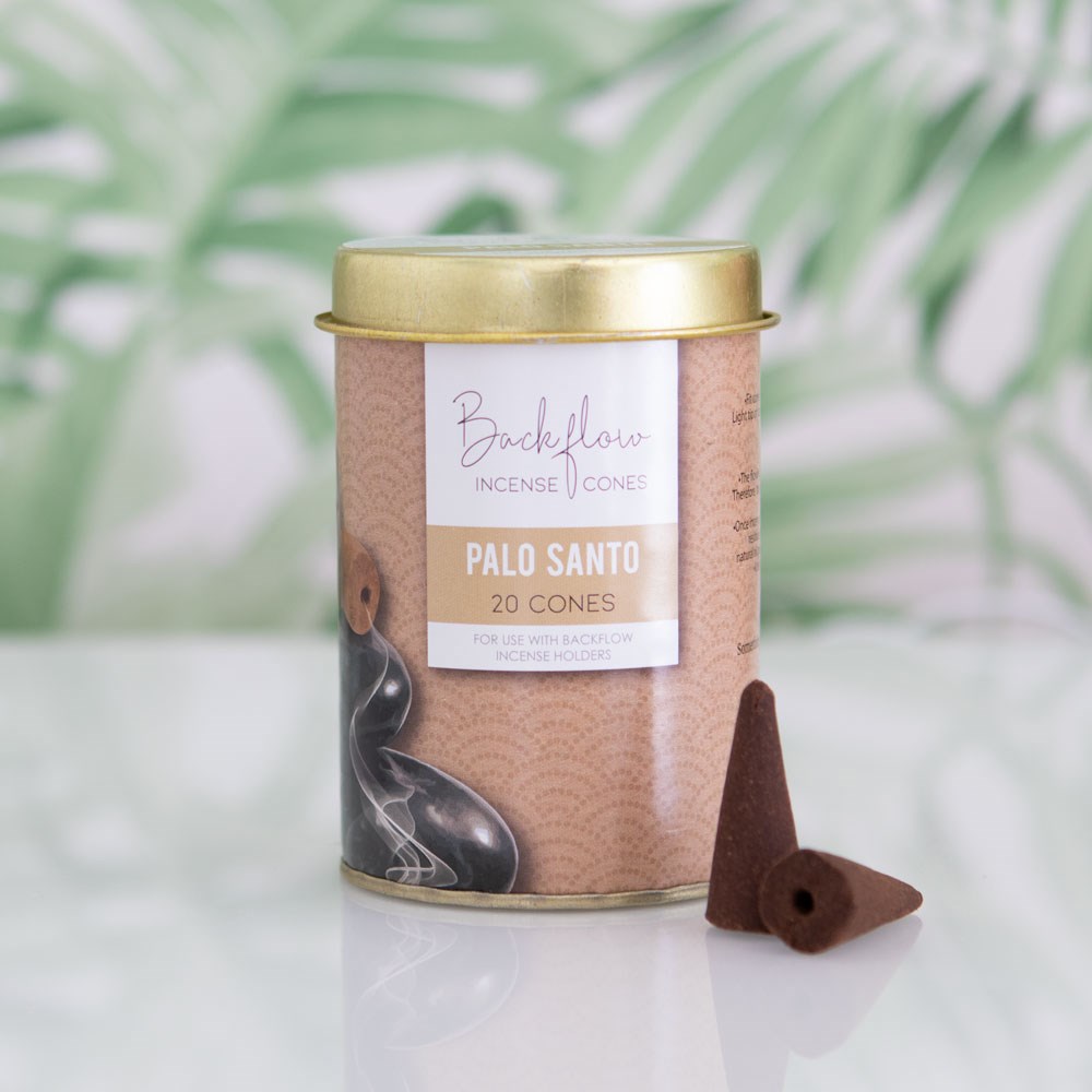 Elements Palo Santo Jumbo Backflow Incense Cones - 6 Tins (120 Cones)3