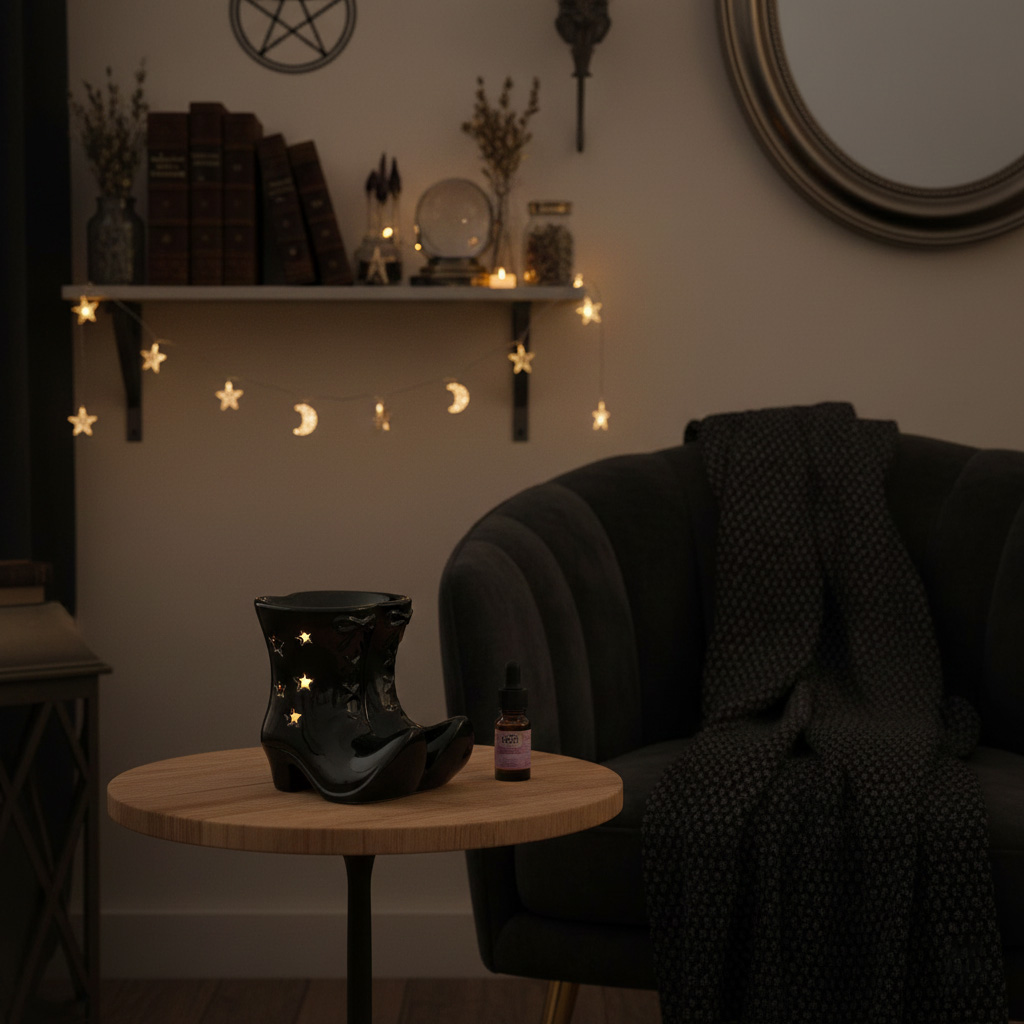 Black Witch Boots Oil Burner4