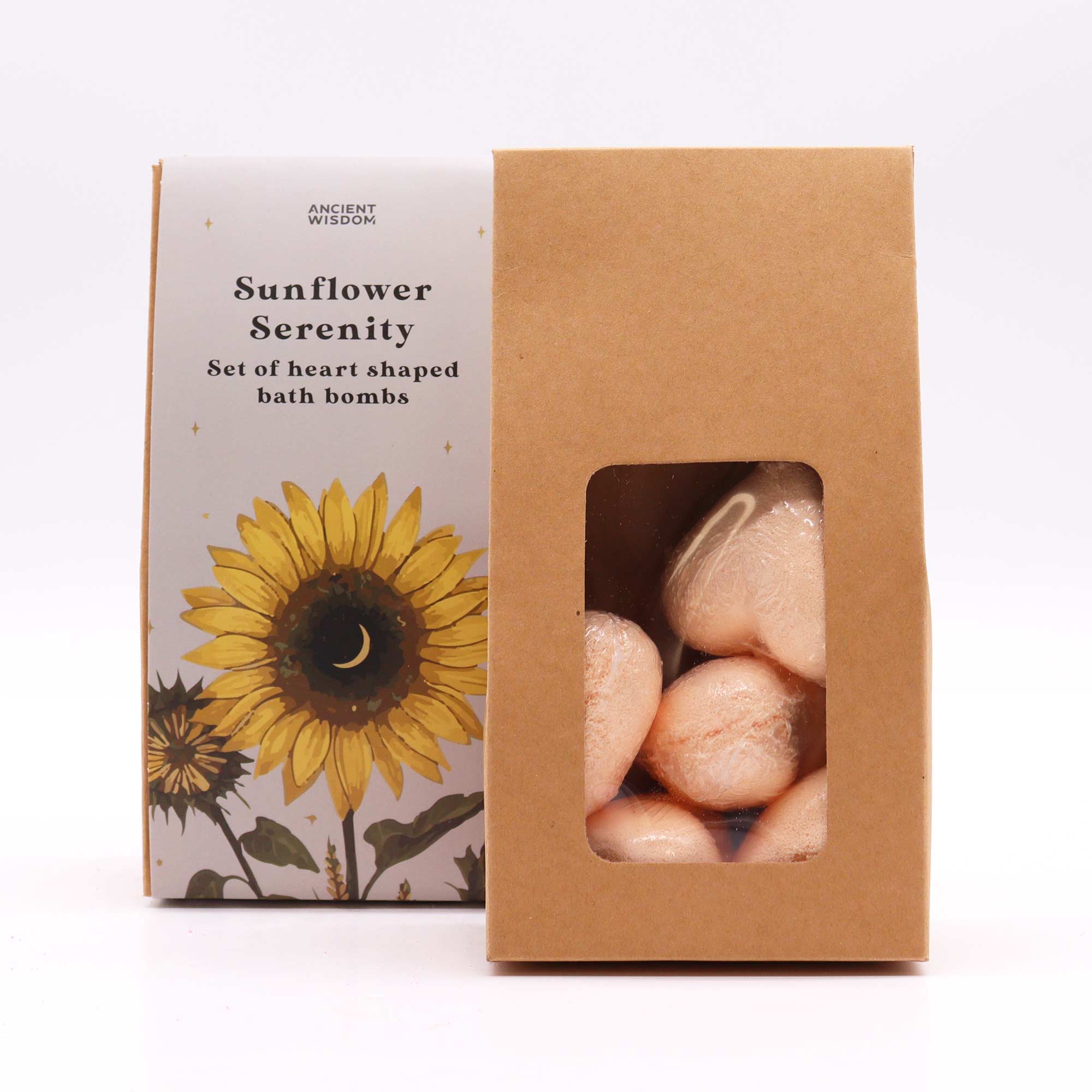 Sunflower Serenity Gift Set - Passion Fruit Heart Bath Bombs2