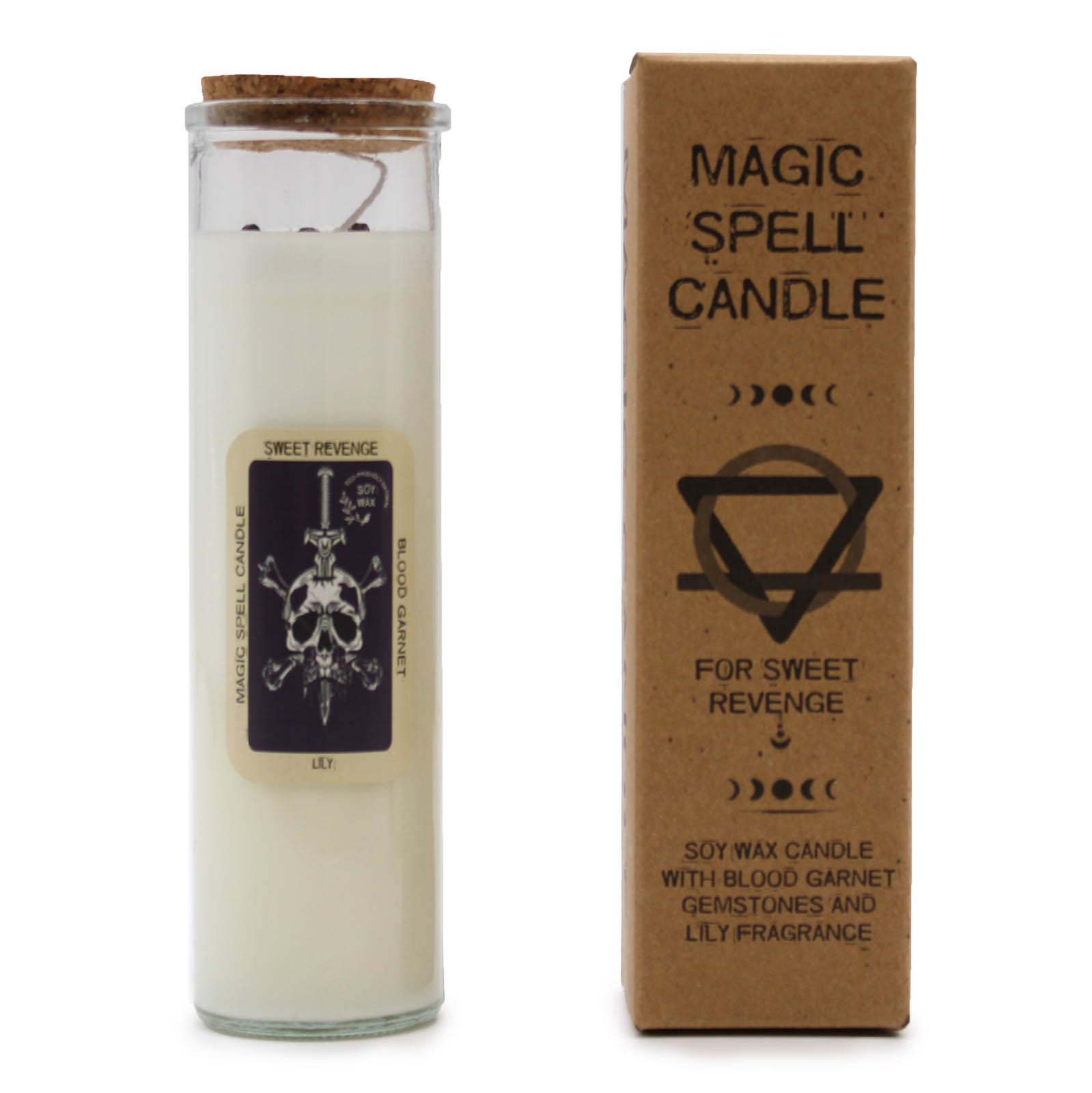 Sweet Revenge Magic Spell Soy Candle - Blood Garnet & Lily2