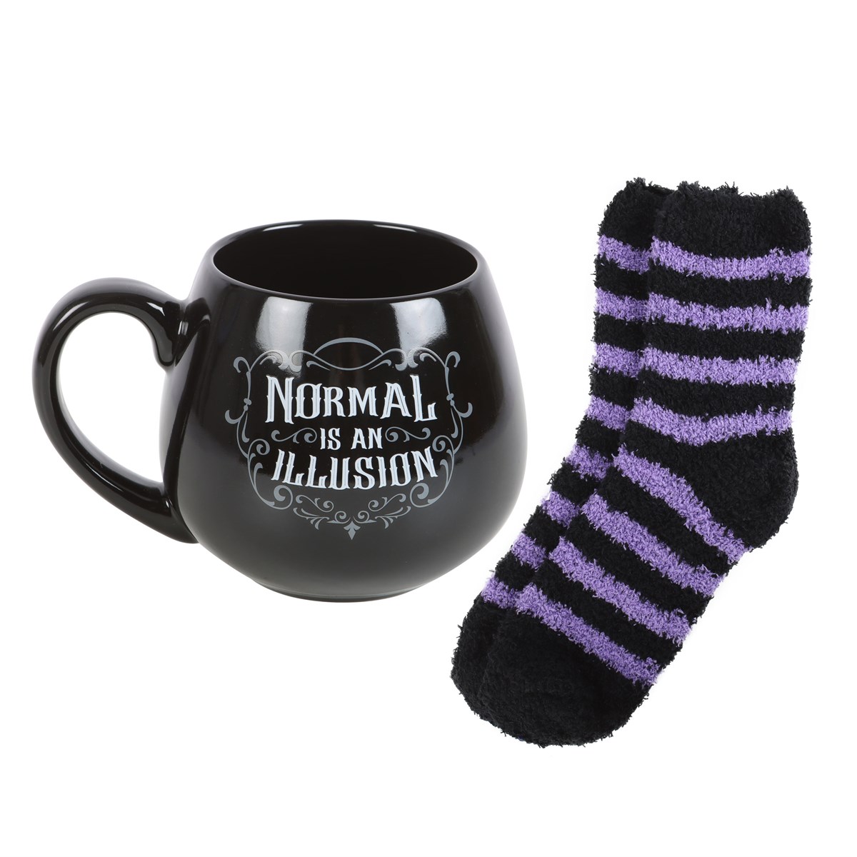 Normal is an Illusion Gothic Mug & Socks Gift Set - 500ml