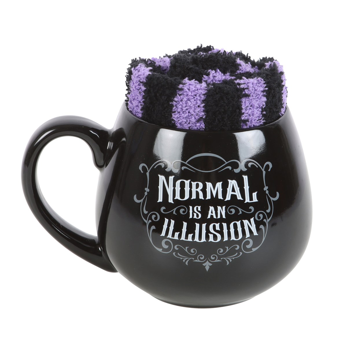 Normal is an Illusion Gothic Mug & Socks Gift Set - 500ml1