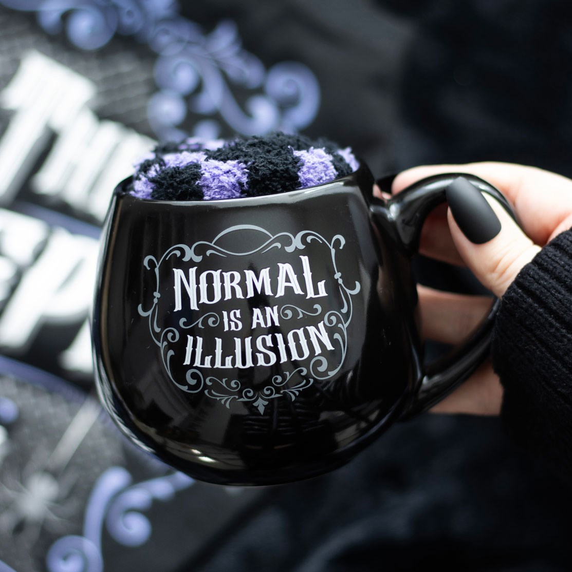Normal is an Illusion Gothic Mug & Socks Gift Set - 500ml4