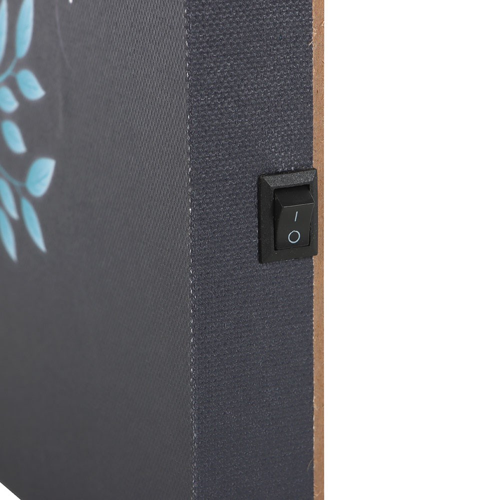 Night Owl Light Up LED Canvas Wall Plaque - 30cm3