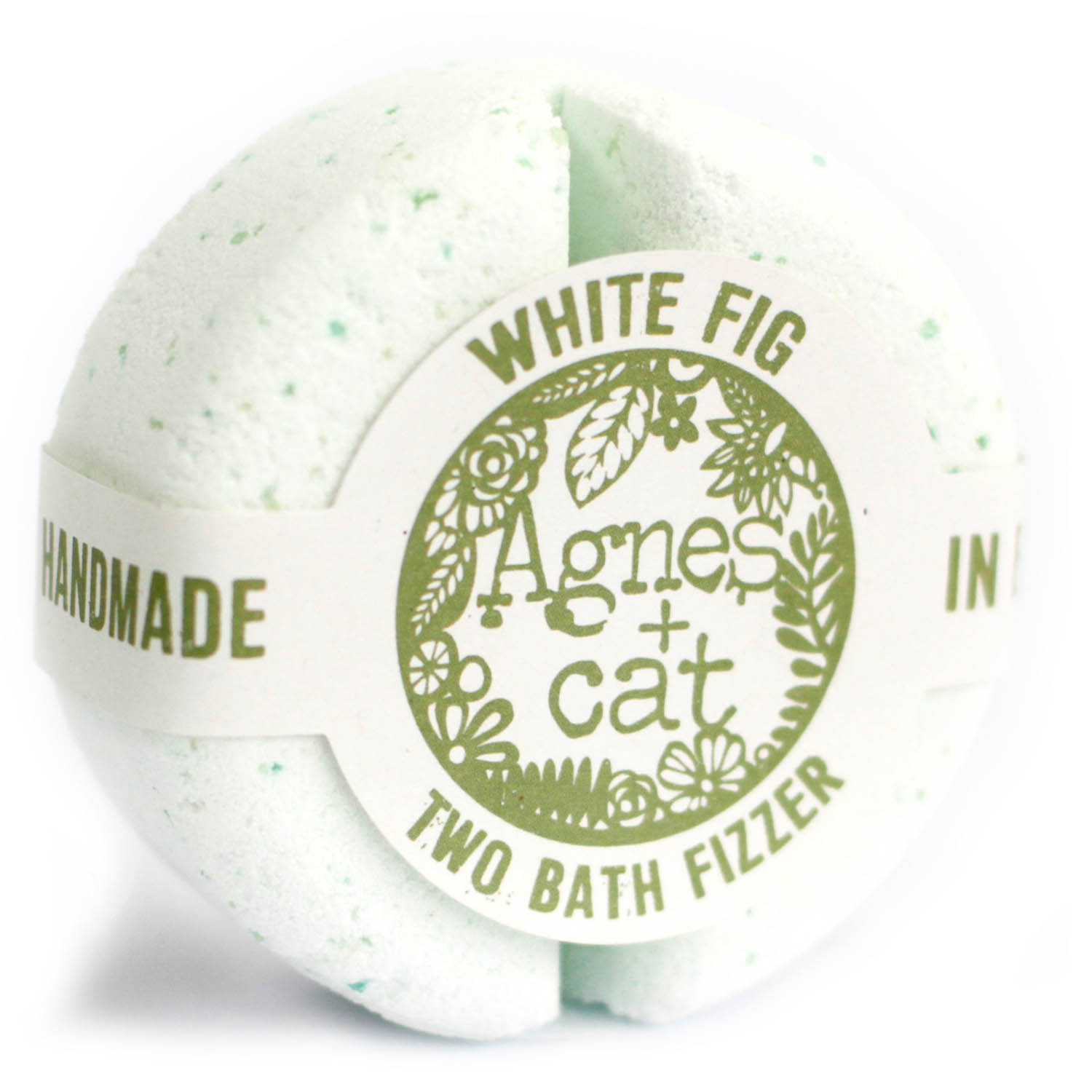 Agnes & Cat Two Bath Fizzer - White Fig1