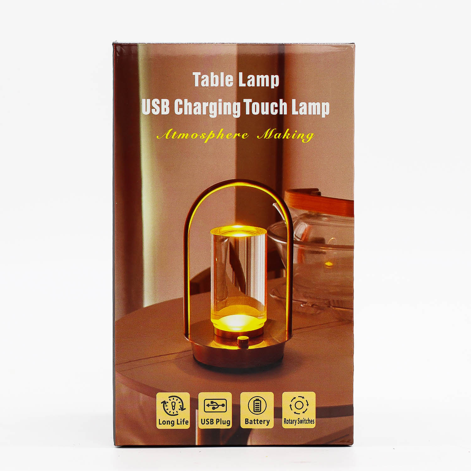 USB-C Rechargeable Crystal Lantern – Dimmable LED Touch Lamp2