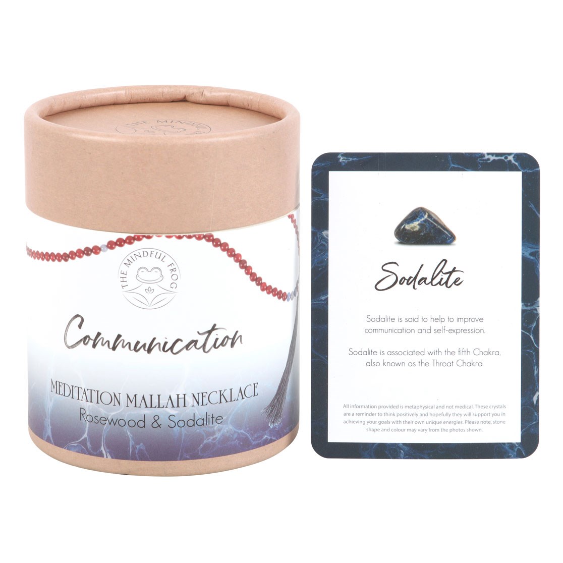 Communication Rosewood & Sodalite Mallah Necklace1