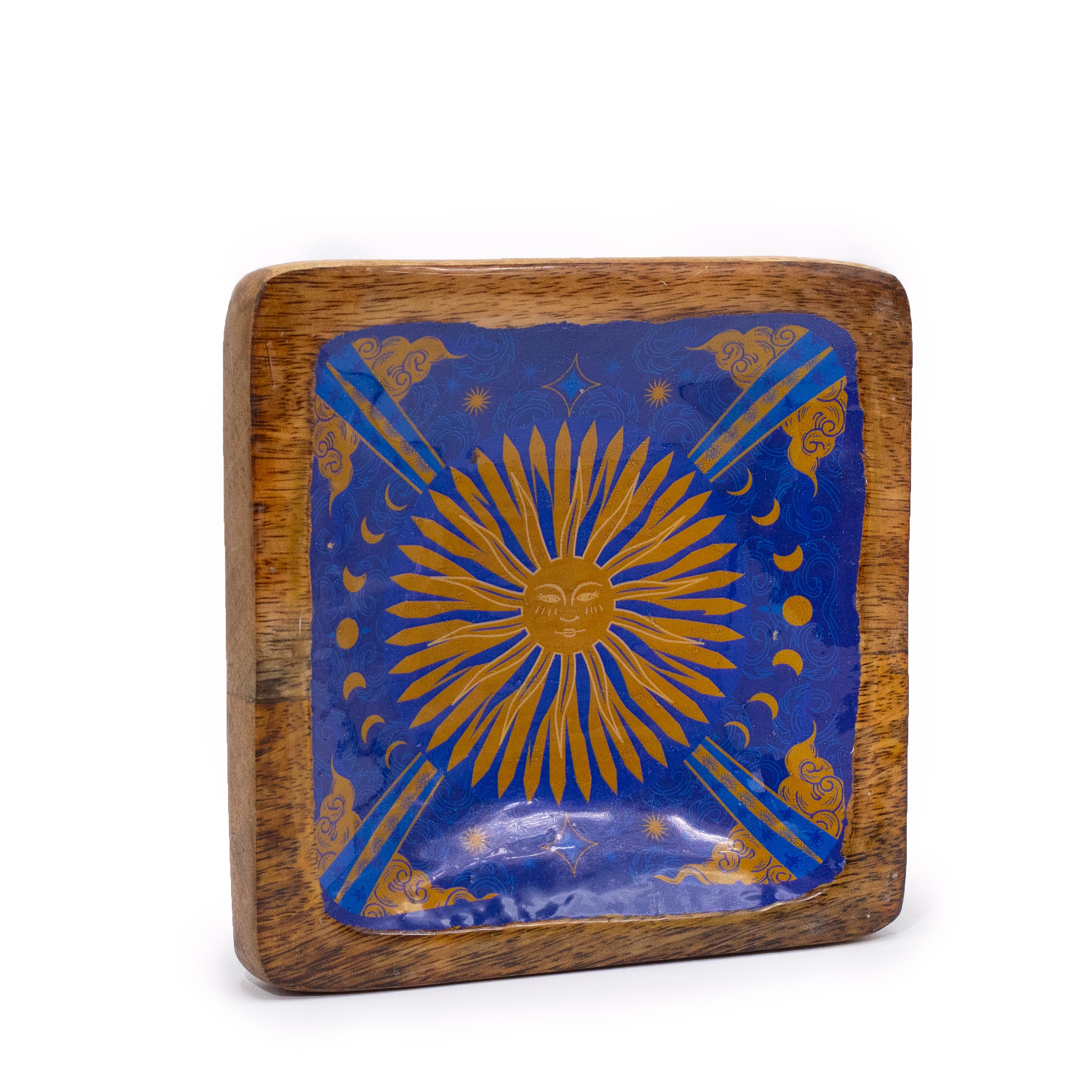Hop Hare The Sun Enamel & Mango Wood Trinket Tray (15cm)