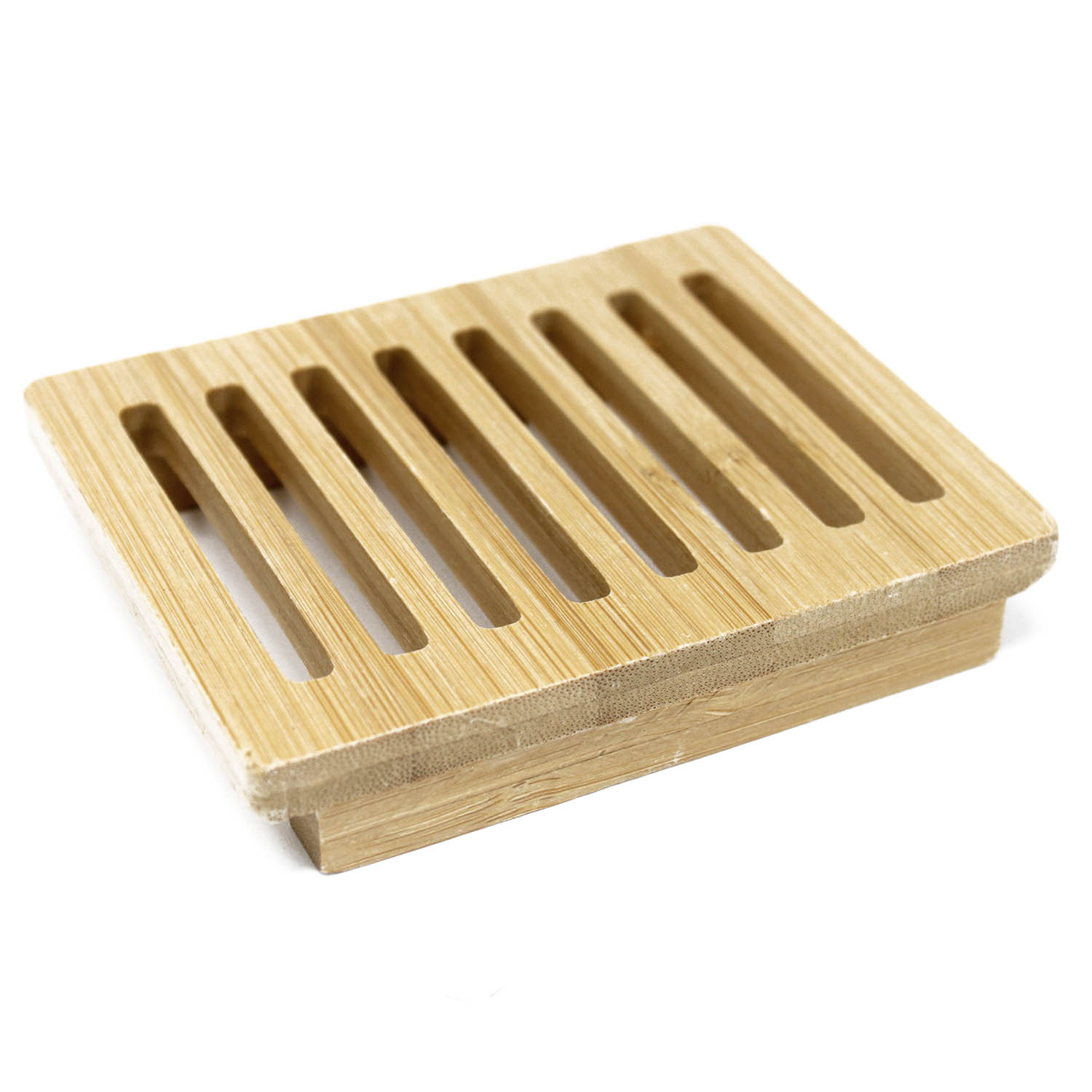 Hemu Wood Soap Dish - Box / Rectangular Design