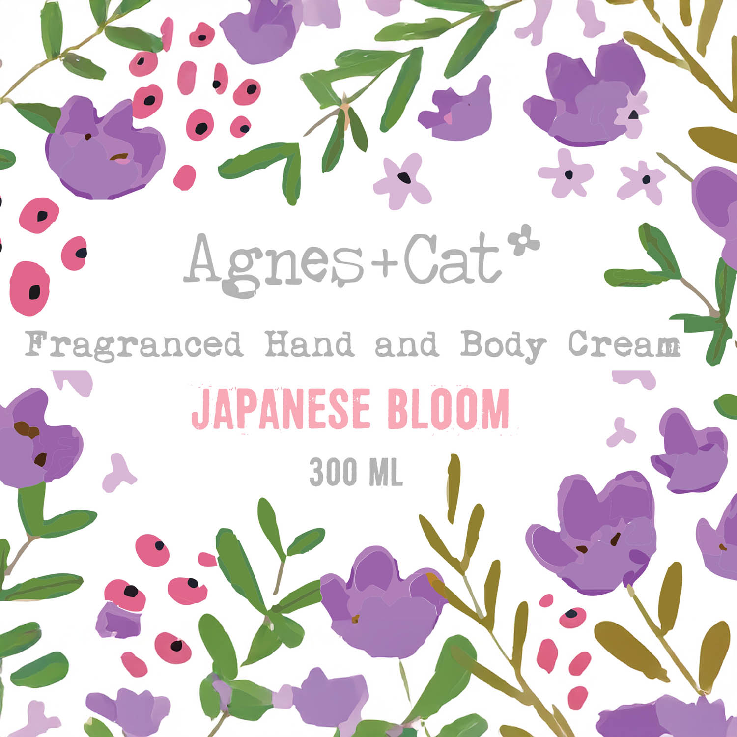 Agnes & Cat Hand & Body Cream - Japanese Bloom (300ml)4