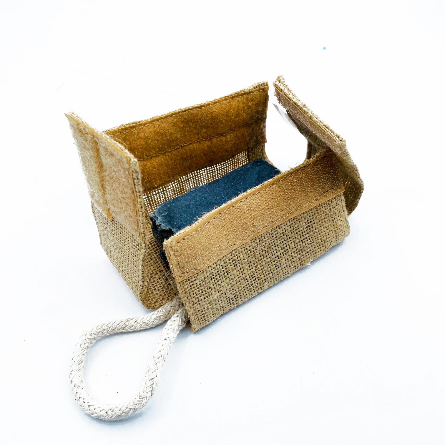 Natural Jute Scrub Soap Pouch1