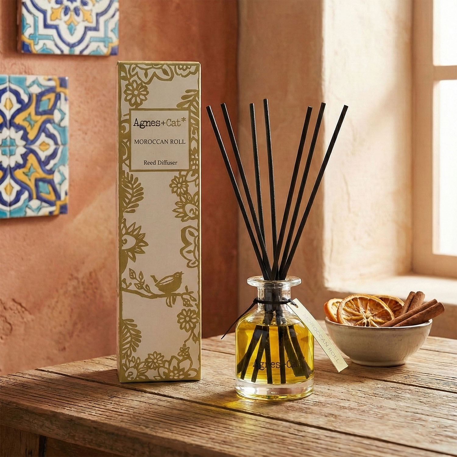 Agnes & Cat Reed Diffuser - Moroccan Roll (140ml)1