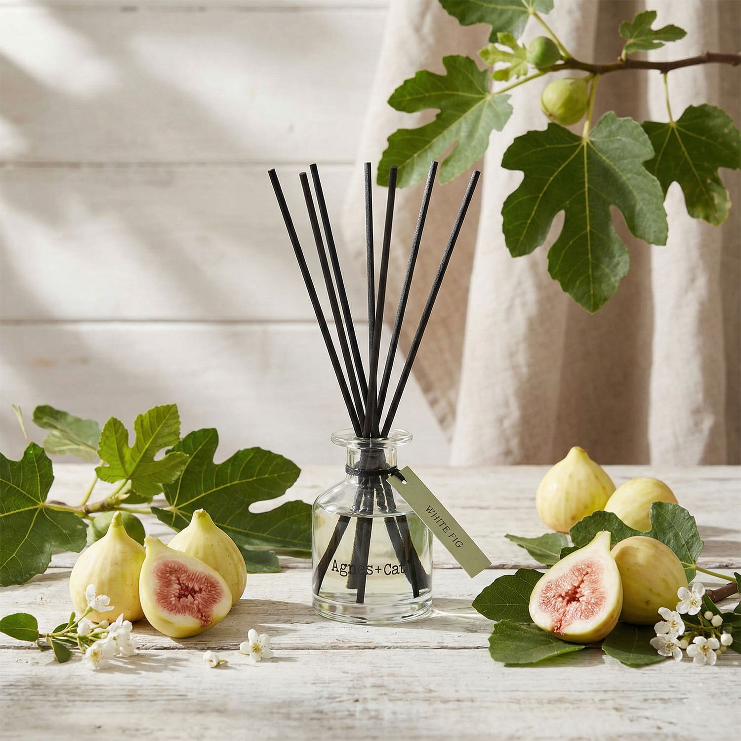 Agnes & Cat Reed Diffuser - White Fig (140ml)1