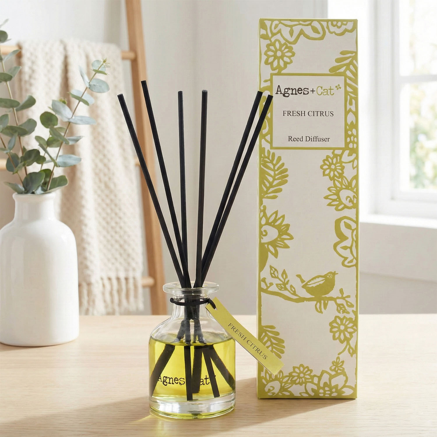 Agnes & Cat Reed Diffuser - Fresh Citrus (140ml)1