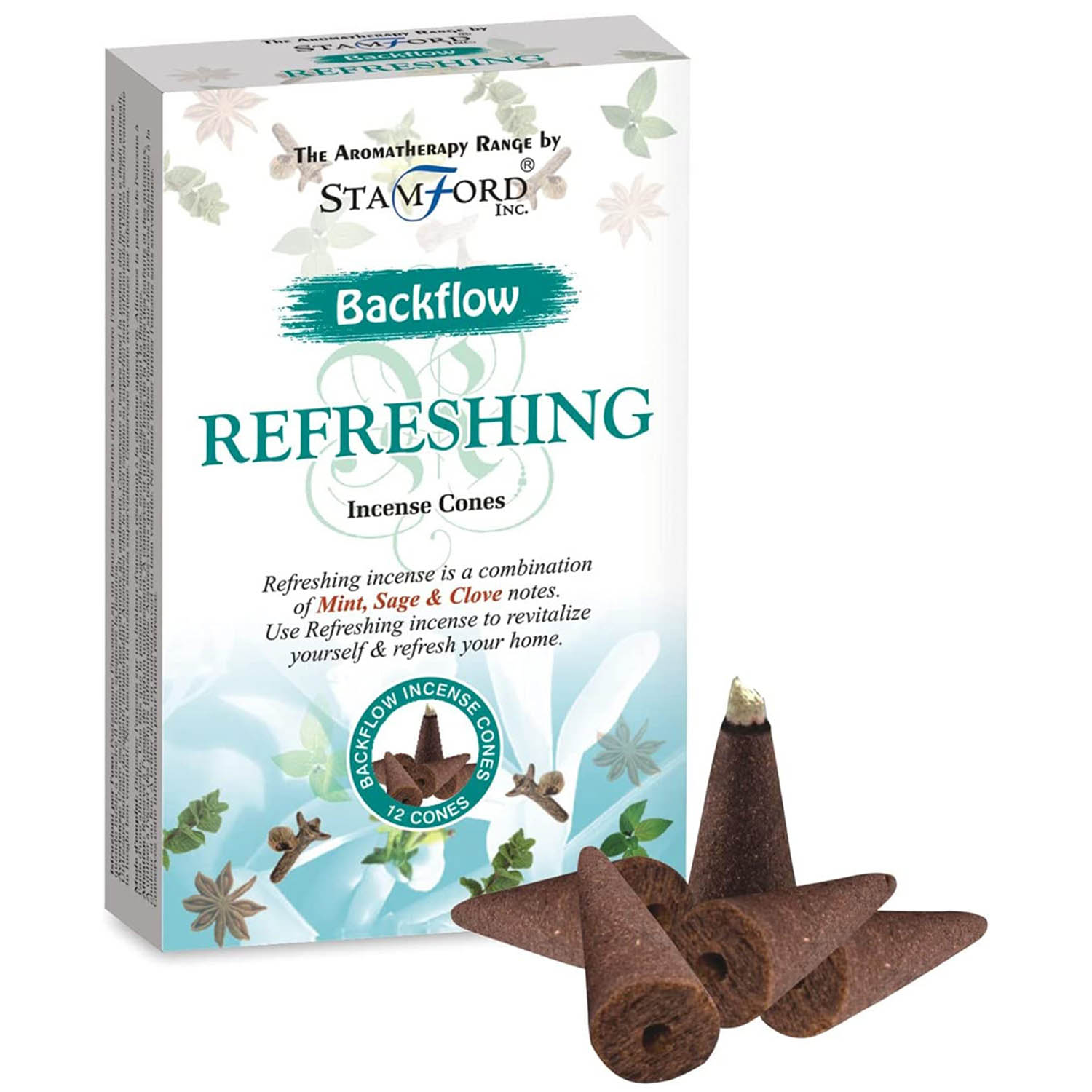 Stamford Aromatherapy Backflow Cones - Refreshing