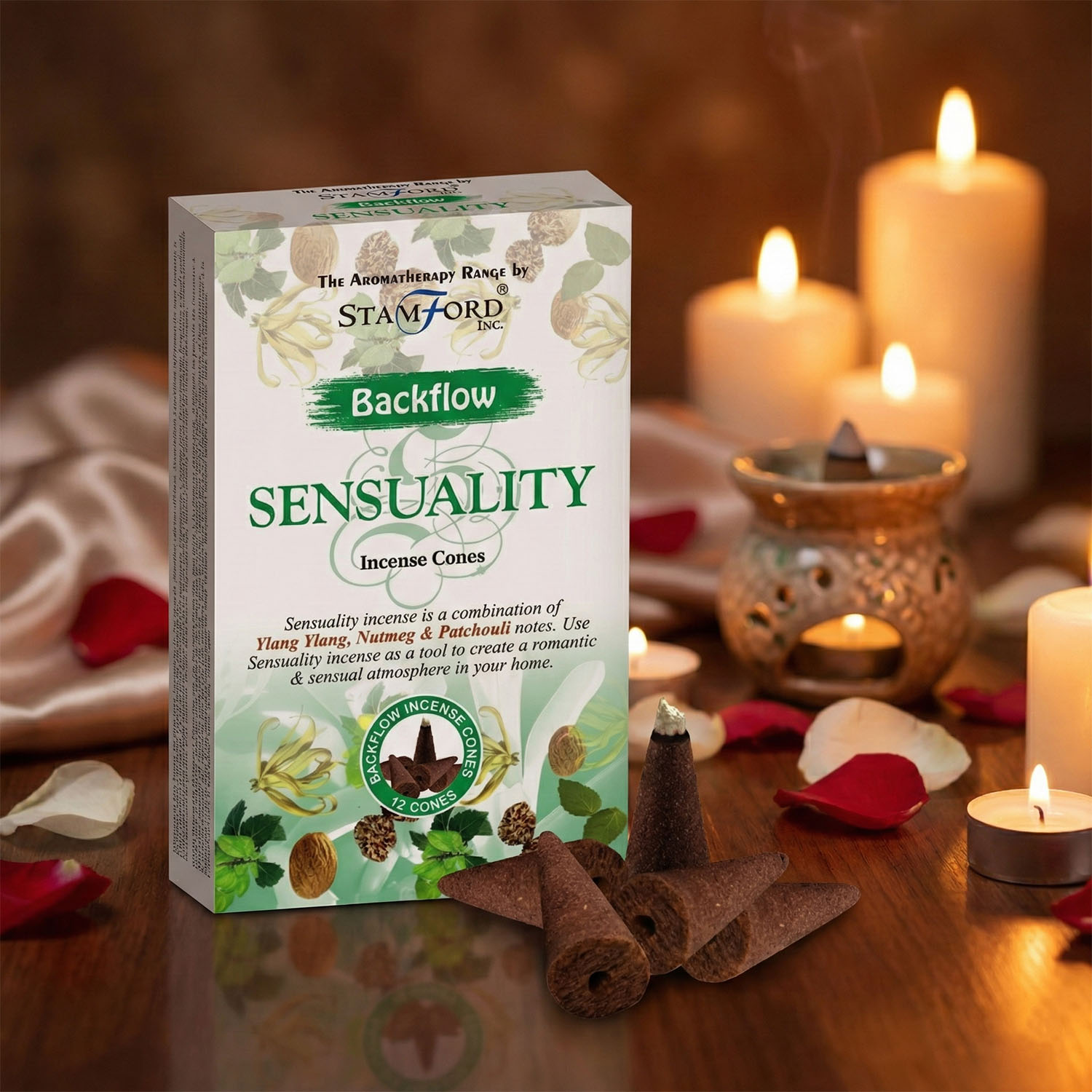 Stamford Aromatherapy Backflow Cones - Sensuality1