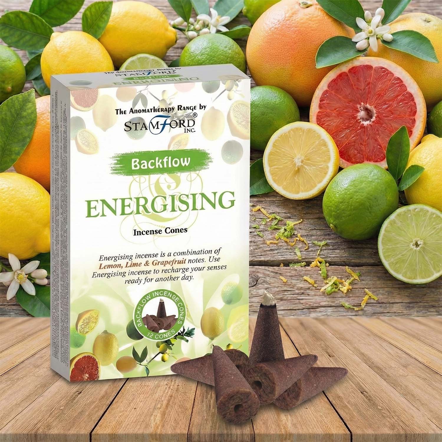 Stamford Aromatherapy Backflow Cones - Energising1
