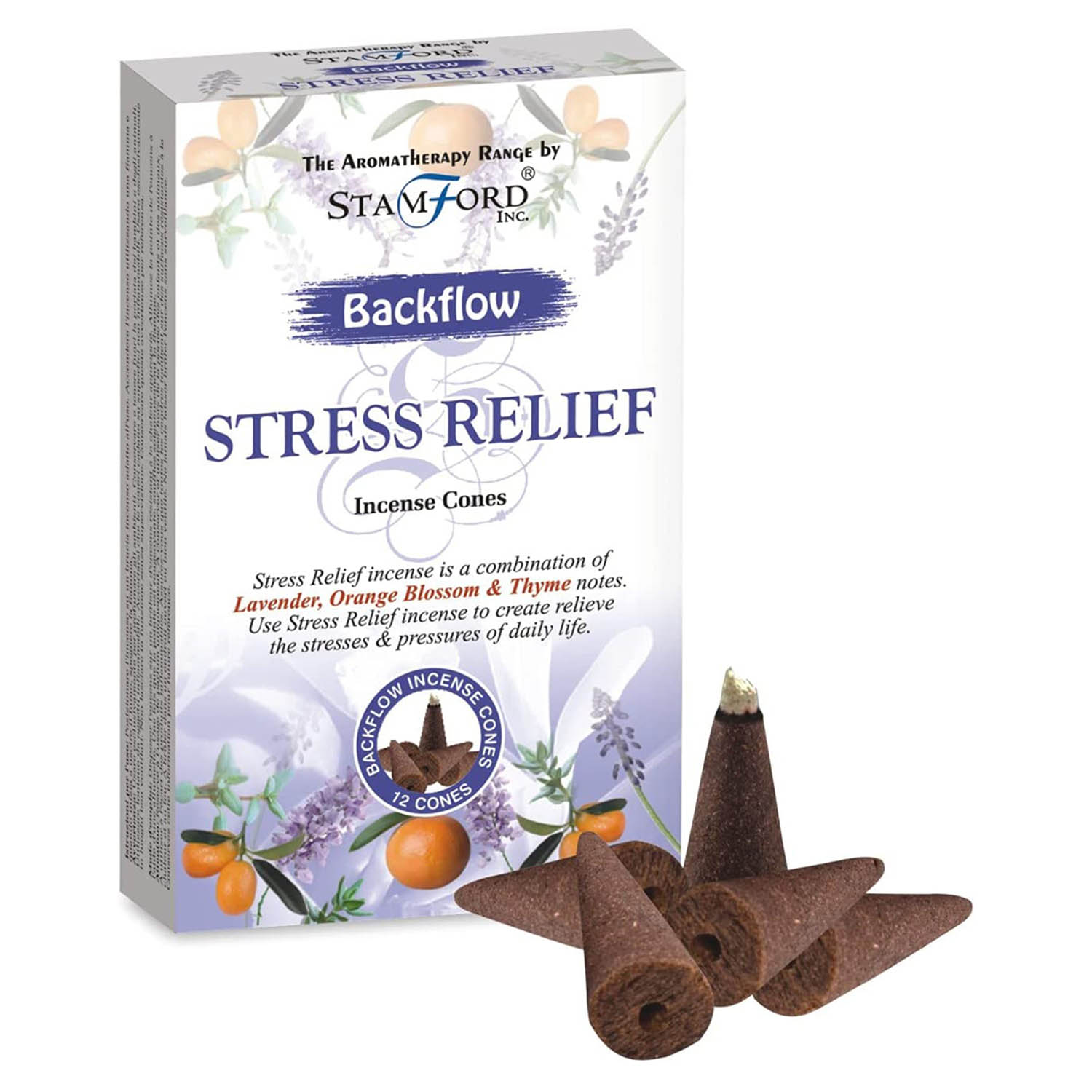 Stamford Aromatherapy Backflow Cones - Stress Relief