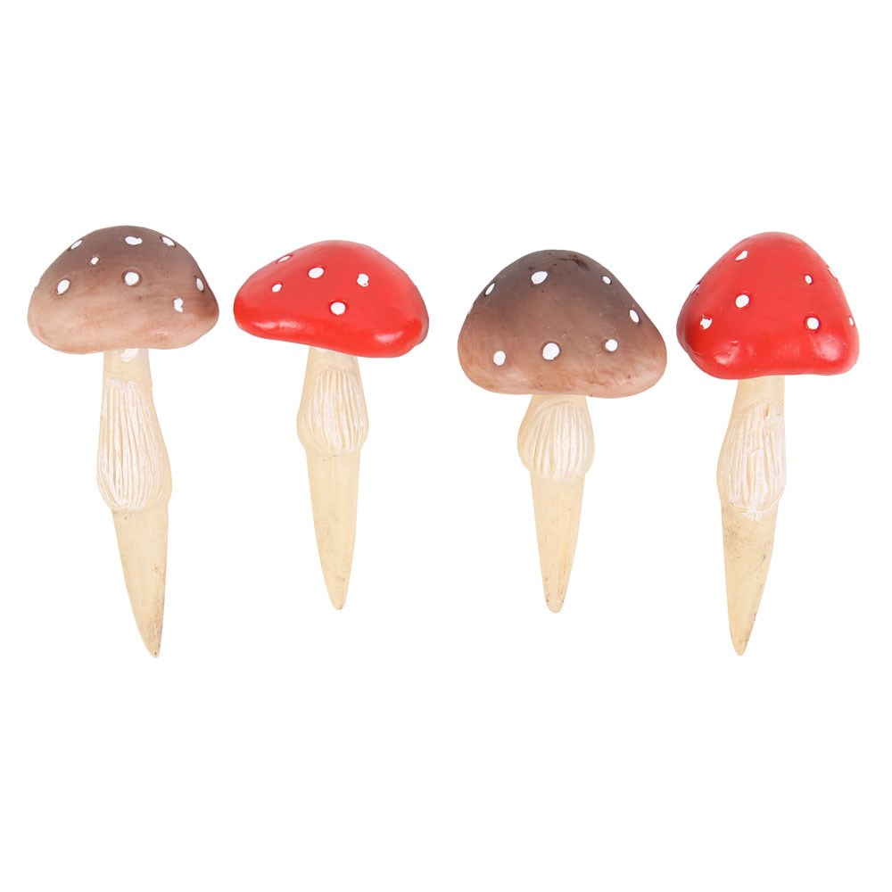 Mini Plant Pot Pals – Decorative Mushroom Set1