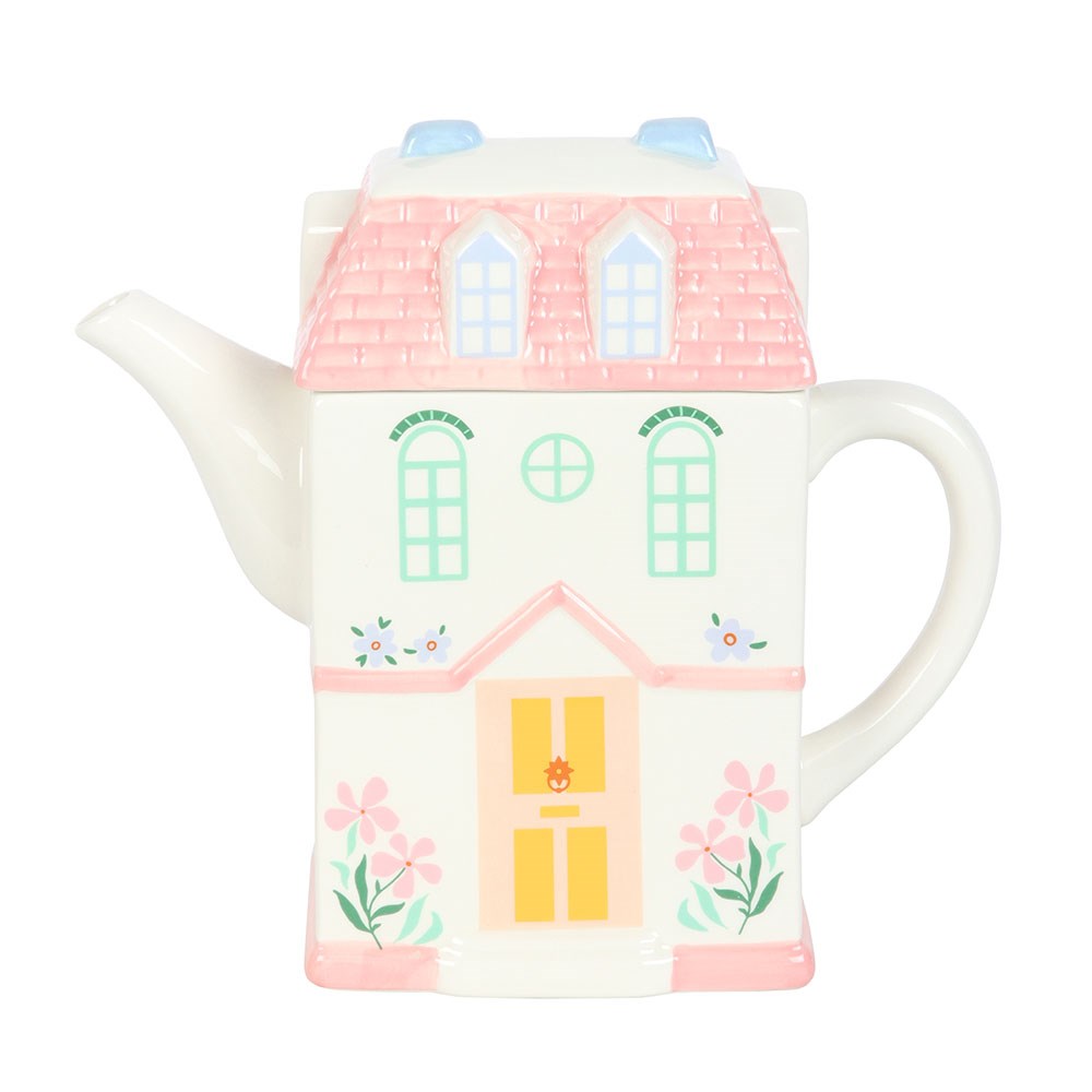Pastel Ceramic House Teapot (1300ml)1