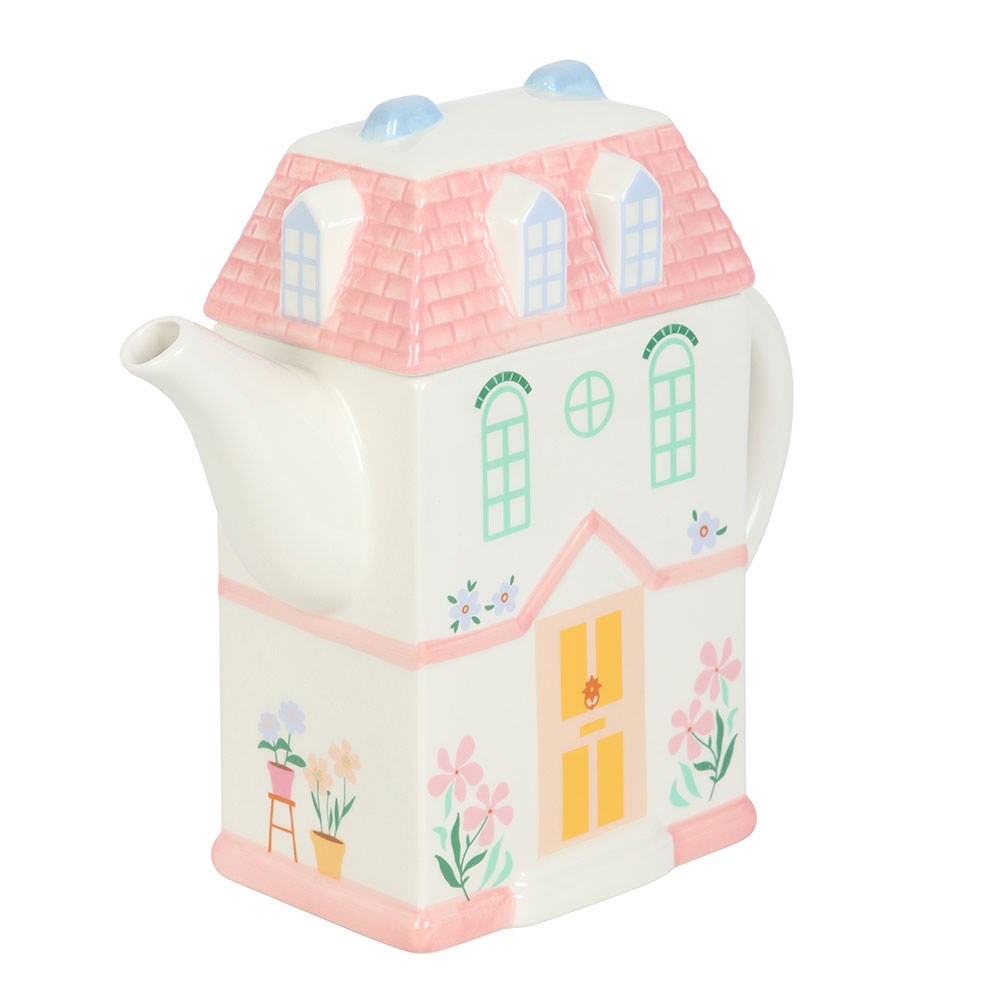 Pastel Ceramic House Teapot (1300ml)2