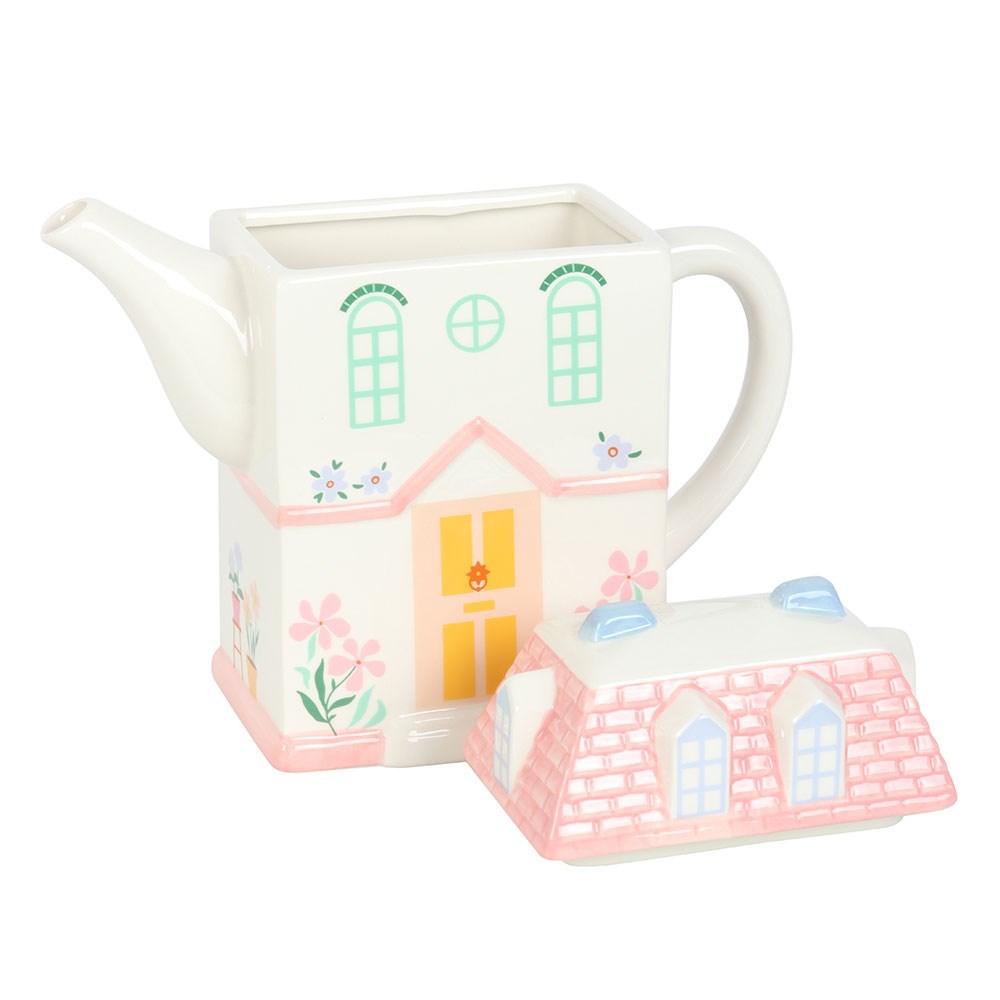 Pastel Ceramic House Teapot (1300ml)4