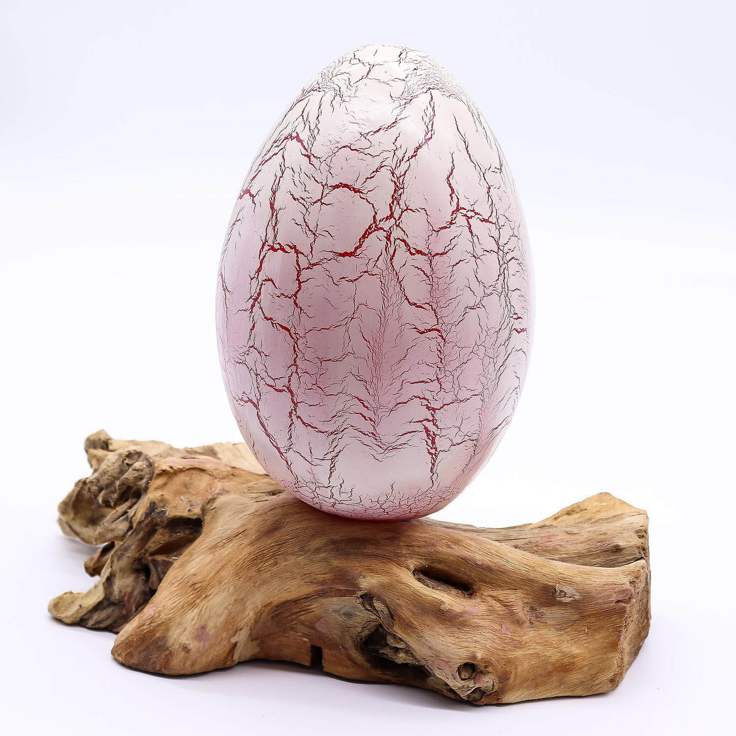 DriftGlow Crackle Fire Egg Lamp - Orange3