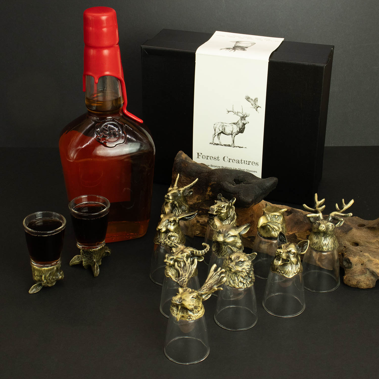 Forest & Mystical Creatures Antique Bronze Shot Glass Set (12 Pack) - 25ml5
