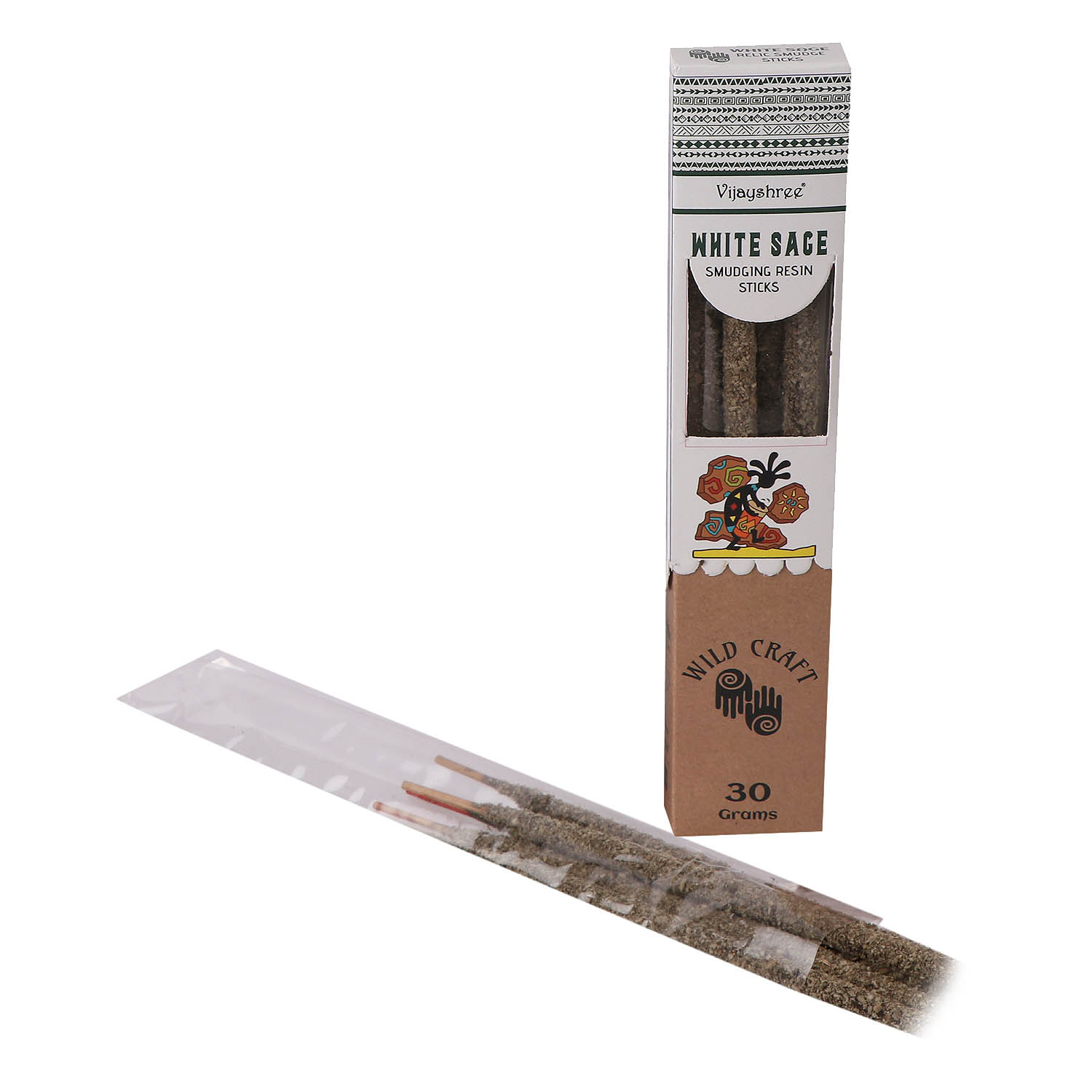 Vijayshree Golden White Sage Smudging Resin Sticks - 30g