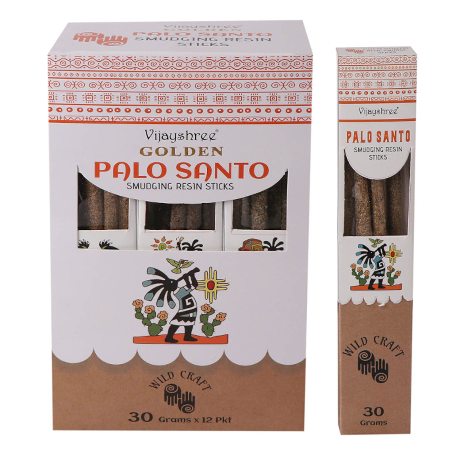 Vijayshree Golden Palo Santo Smudging Resin Sticks - 30g3