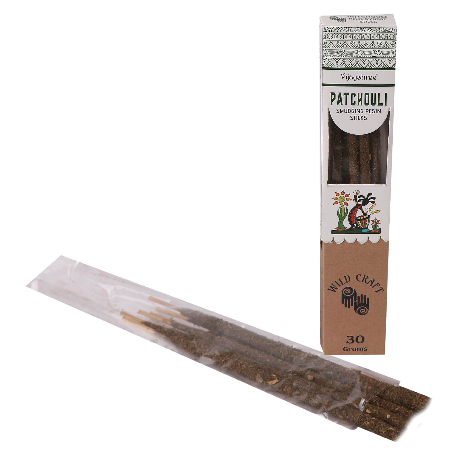 Vijayshree Golden Patchouli Smudging Resin Sticks - 30g