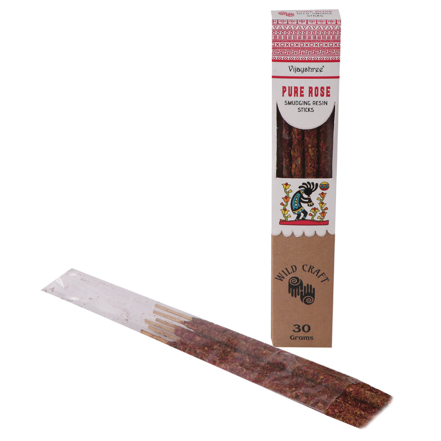 Vijayshree Golden Pure Rose Smudging Resin Sticks - 30g