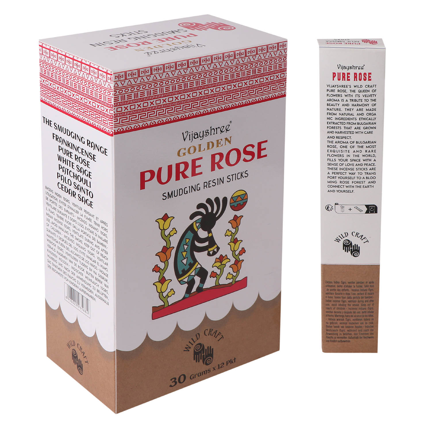 Vijayshree Golden Pure Rose Smudging Resin Sticks - 30g1