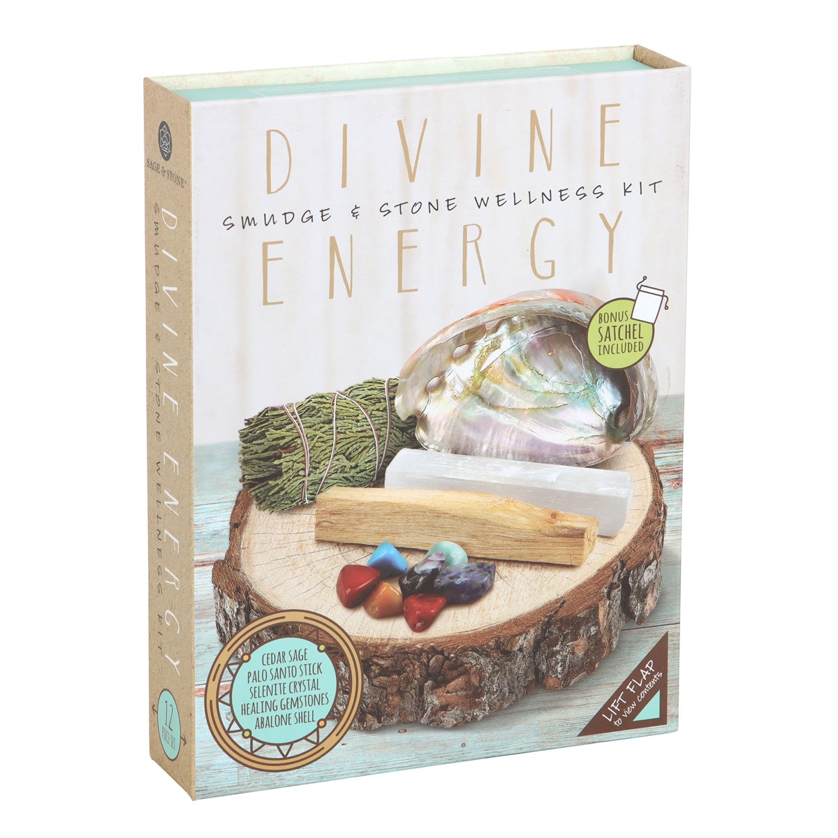 Divine Energy Smudge & Stone Wellness Kit1