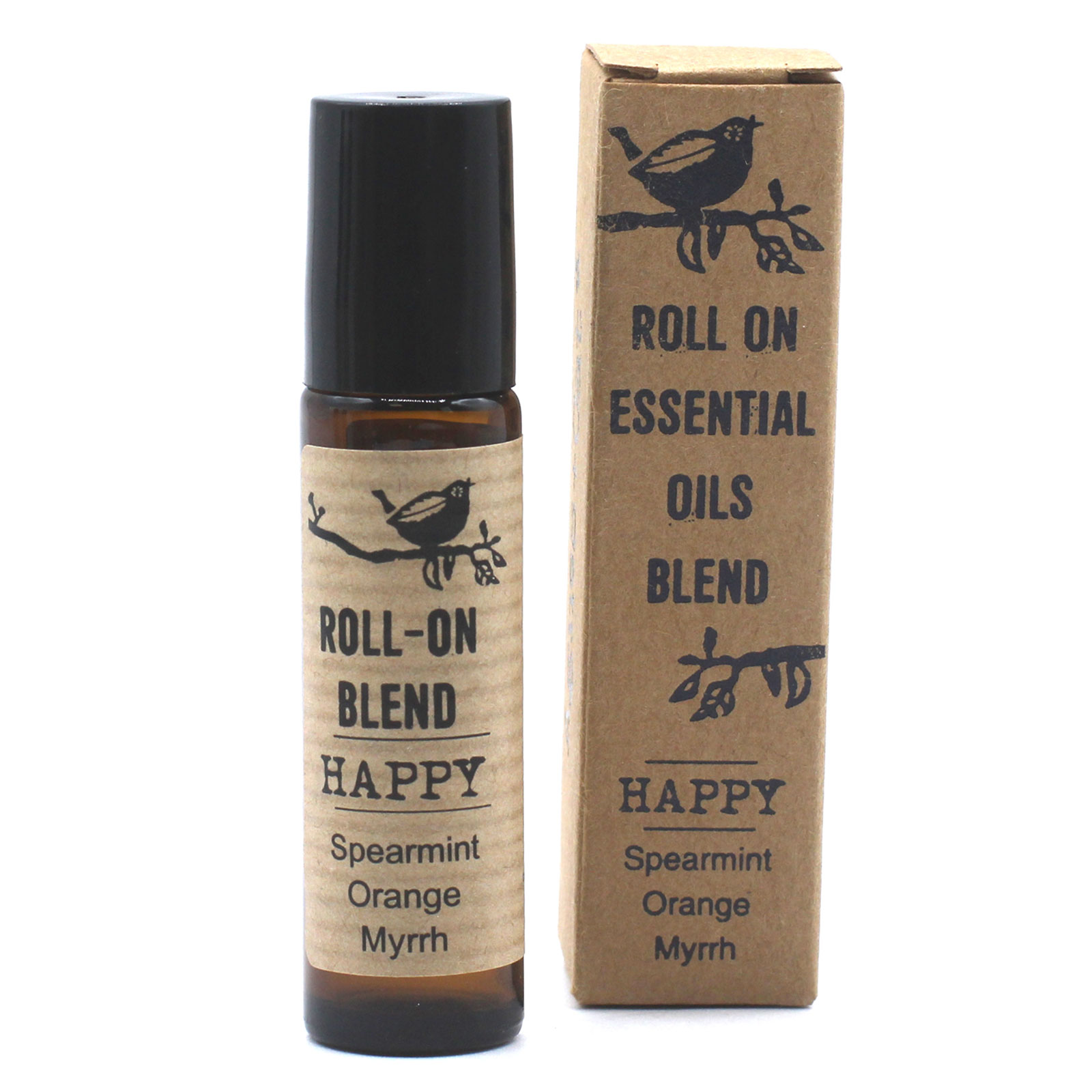 Agnes & Cat - Happy - Essential Oil Roll-On Blend 10ml - Spearmint, Orange & Myrrh