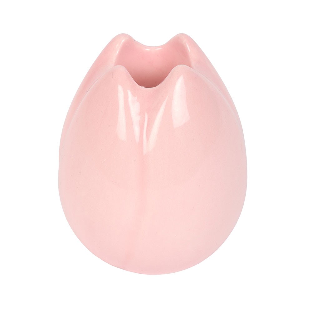 Pink Tulip Shaped Candle Holder3