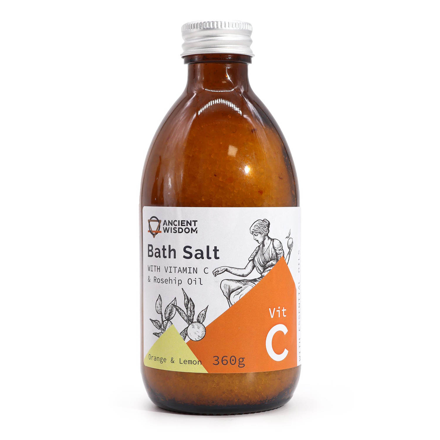 Vitamin C Bath Salt – Feel Like an Ancient Goddess (360g)