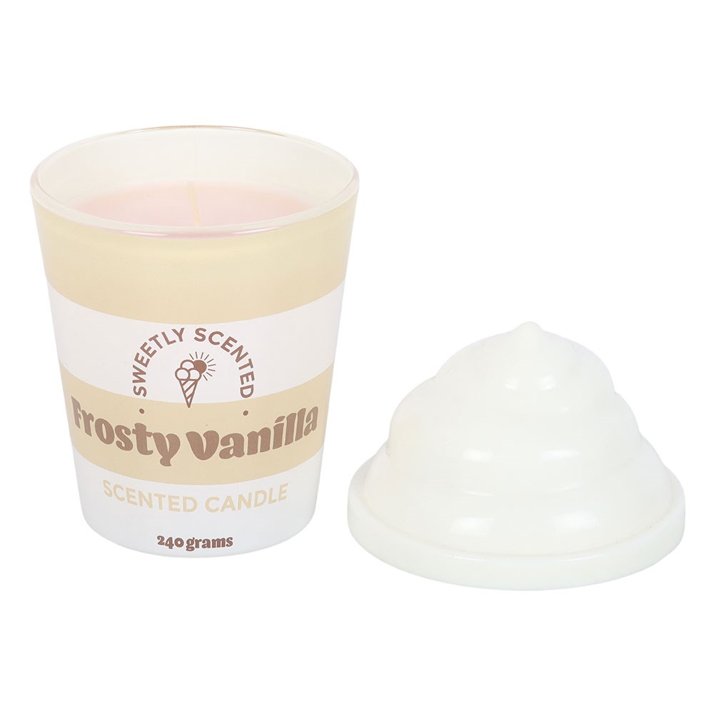 Frosty Vanilla Ice Cream Scented Candle1