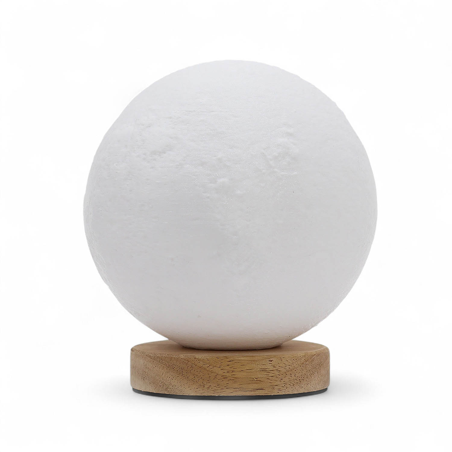 New Wave Lunar Glow Lamp – Realistic 3D Moon Light with Wooden Base1