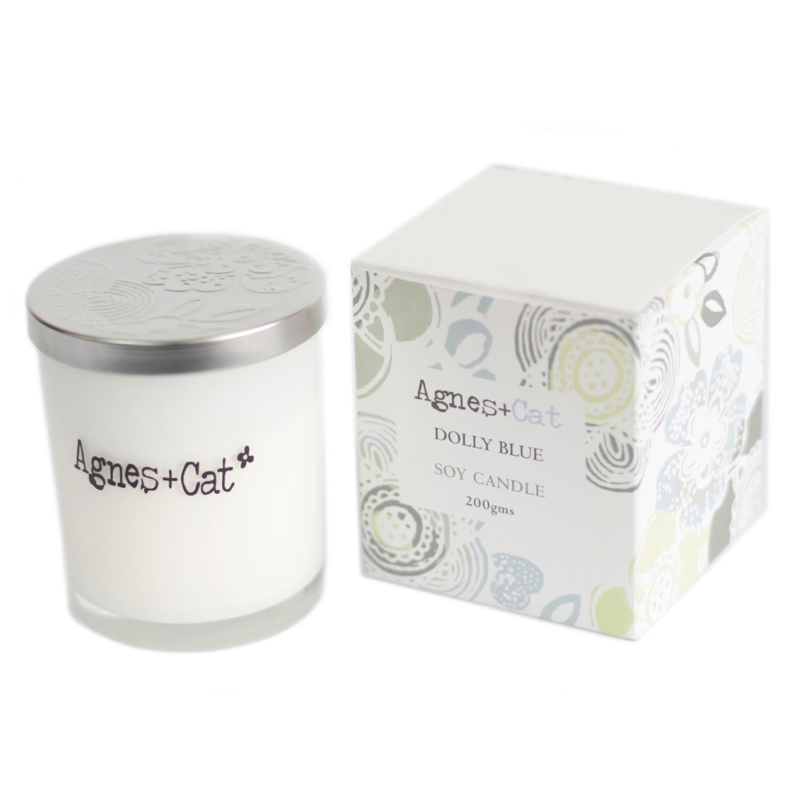 Agnes + Cat - Dolly Blue - Natural Soy Votive Candle (200g)